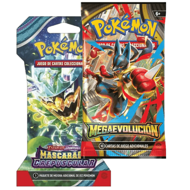 Booster packs de Mega Evo y Mascarada Crepuscular
