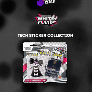 White Flare Tech Stickers Blister Pack (3 Booster Packs)